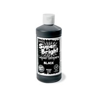 Superbright Liquid Tempera -1 Pint-Black