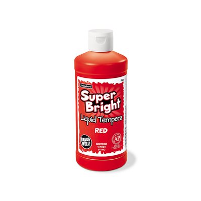 Superbright Liquid Tempera 1 Pint-Red
