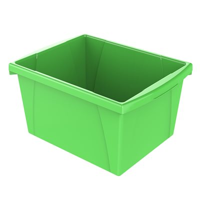 Bac de rangement pour salle de classe - 4 gallons, vert