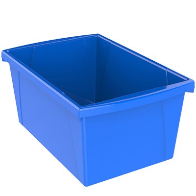 Bac de rangement pour salle de classe - 5,5 gallons, bleu