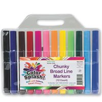 Colour Splash Washable Markers - Pack Of 12