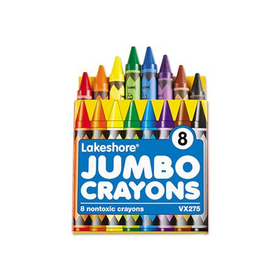 Lot de crayons géants - 8 couleurs