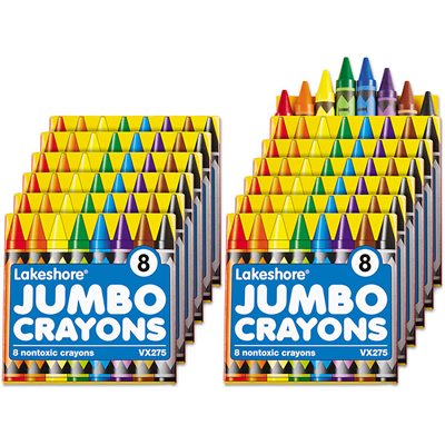 Jumbo Crayon Pack - 8 Colour-Dozen