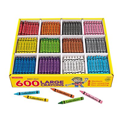 Best-Buy Grands crayons - Boîte de 12 couleurs